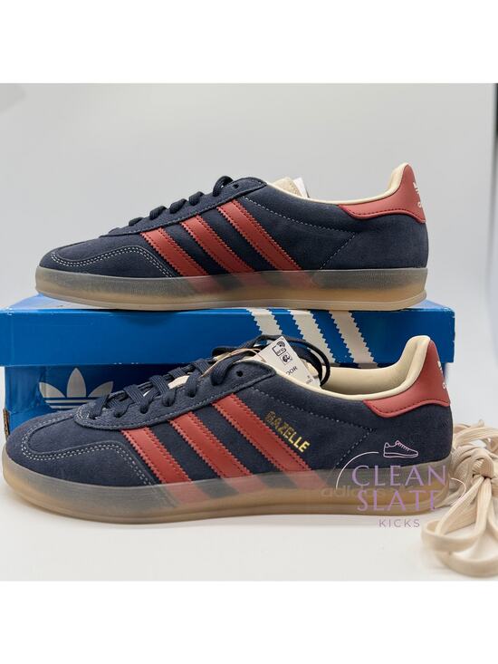 Adidas Gazelle Indoor Legend Ink/Ruby/White Men\'s Size 8.5 NIB main image 5